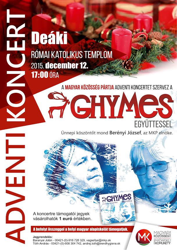 Deáki: Adventi koncert a Ghymessel