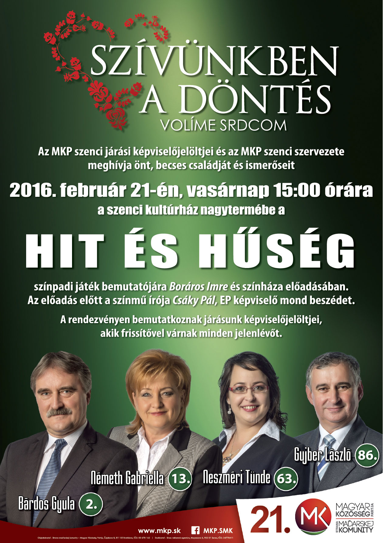 Hit és hűség - Szencen