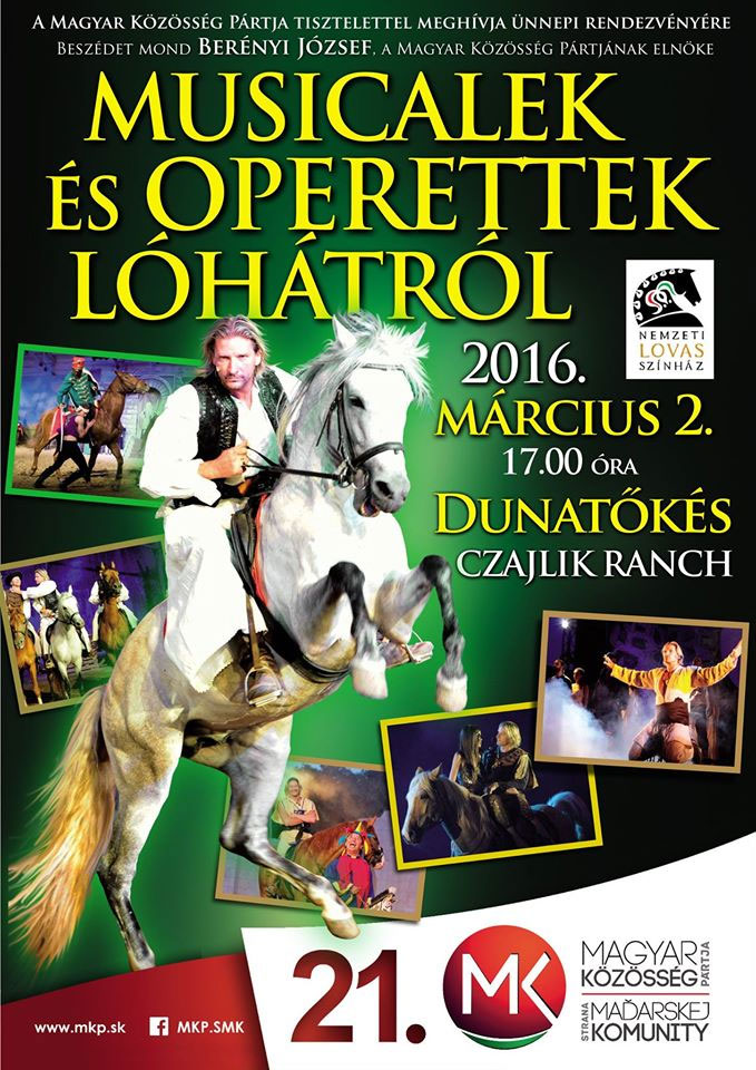 Musicalek és operettek lóhátról, Dunatőkés