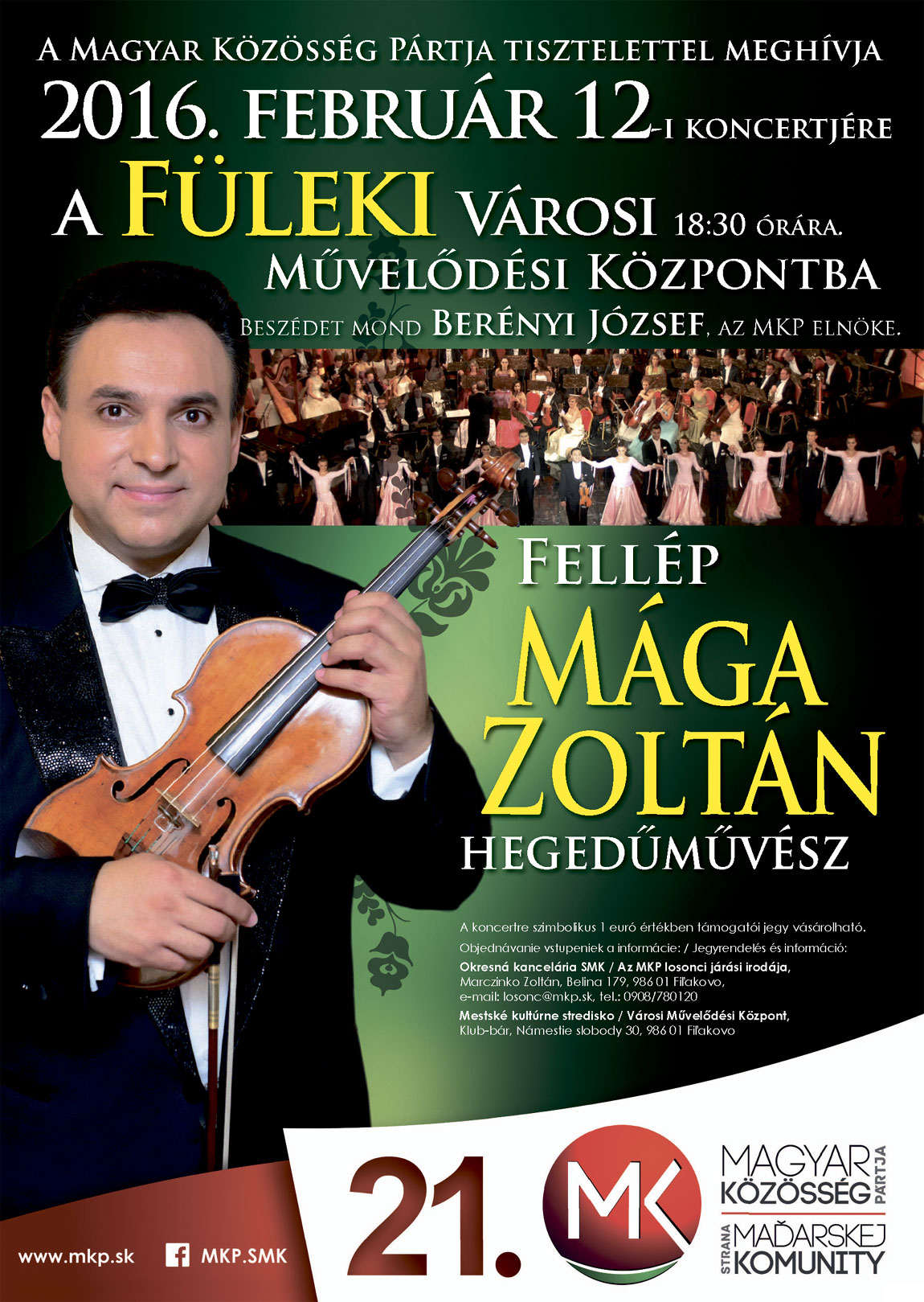 Mága Zoltán koncertje Füleken