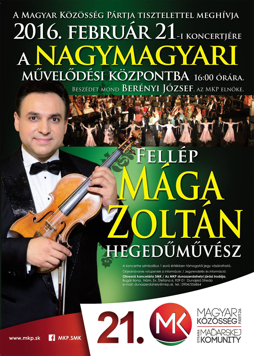 Mága Zoltán koncertje Nagymagyaron