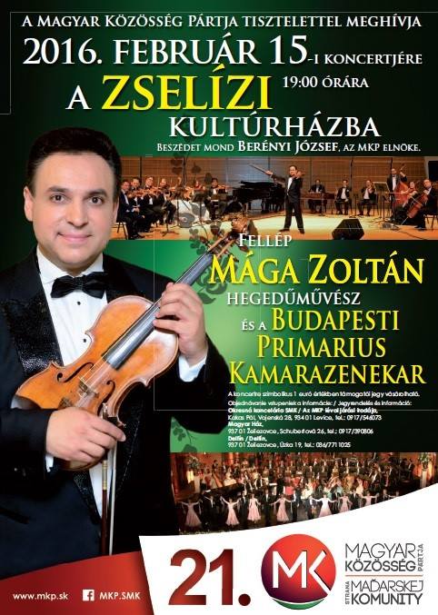 Mága Zoltán koncertje Zselízen