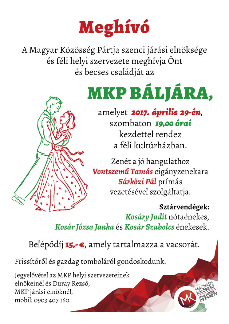 MKP-bál, Félen