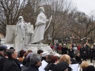 Emlékezés a pozsonyi Petőfi-szobornál