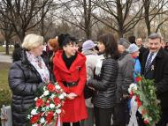 Március 15-én, a pozsonyi Petőfi-szobornál