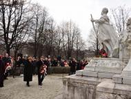 Március 15-én, a pozsonyi Petőfi-szobornál