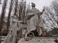 Március 15-én, a pozsonyi Petőfi-szobornál