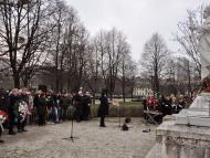 Március 15-én, a pozsonyi Petőfi-szobornál