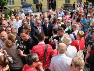 Szlovákia köztársasági elnöke a Komáromi járásban