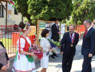 Szlovákia köztársasági elnöke a Komáromi járásban
