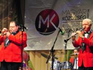 Ünnepi évértékelő Diószegen, fellépett a Benkó Dixieland Band