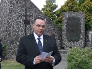 A II. világháború befejeződésének 70. évfordulójára emlékeztek Nagycétényben