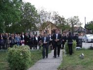 A II. világháború befejeződésének 70. évfordulójára emlékeztek Nagycétényben