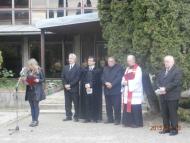 Fejet hajtunk a háború áldozatainak emléke előtt Szepsiben