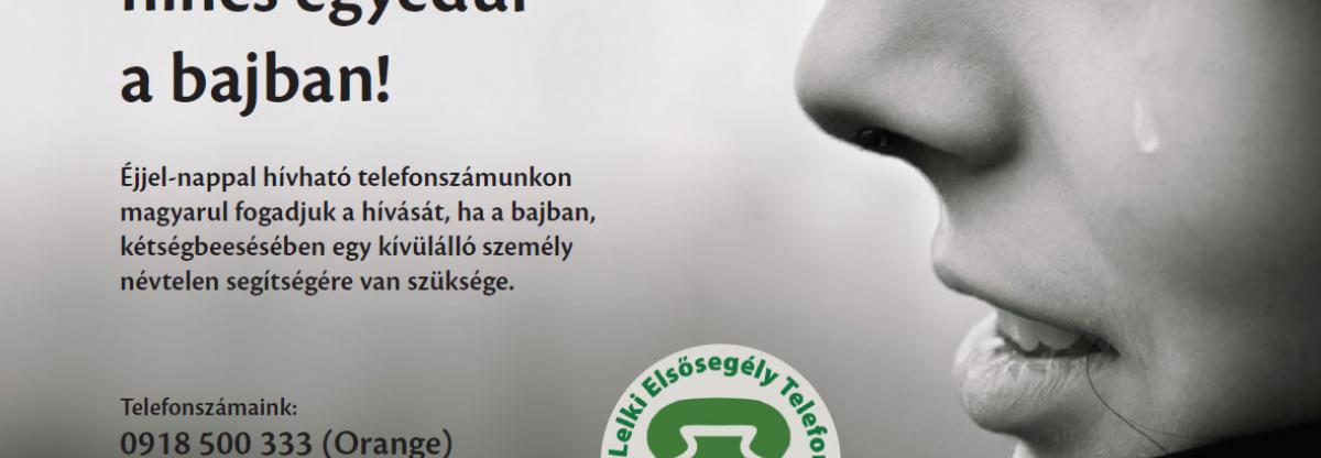 Elindult Felvidéken a magyar nyelvű lelki elsősegély telefonszolgálat