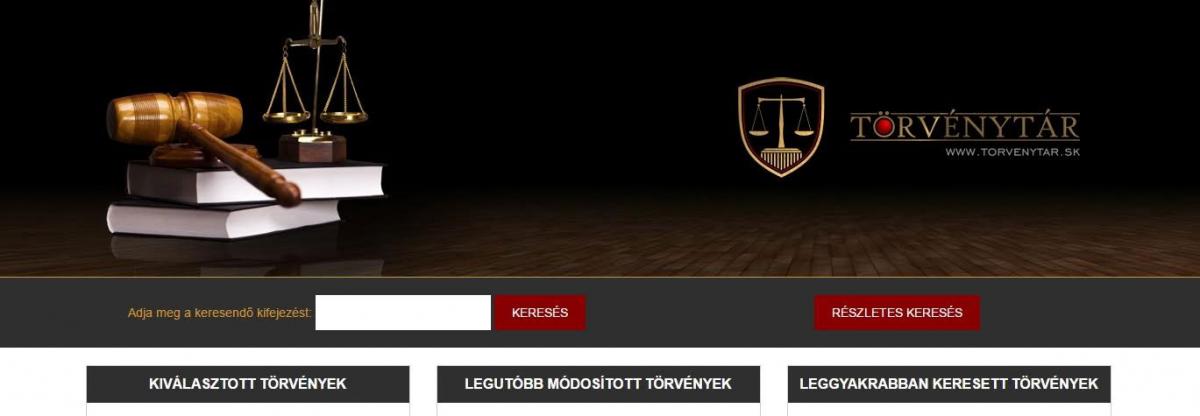 Egyéves a www.törvénytár.sk portál