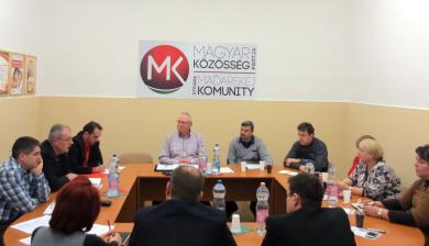 Az MKP Komáromi Járási Elnökségének ülése